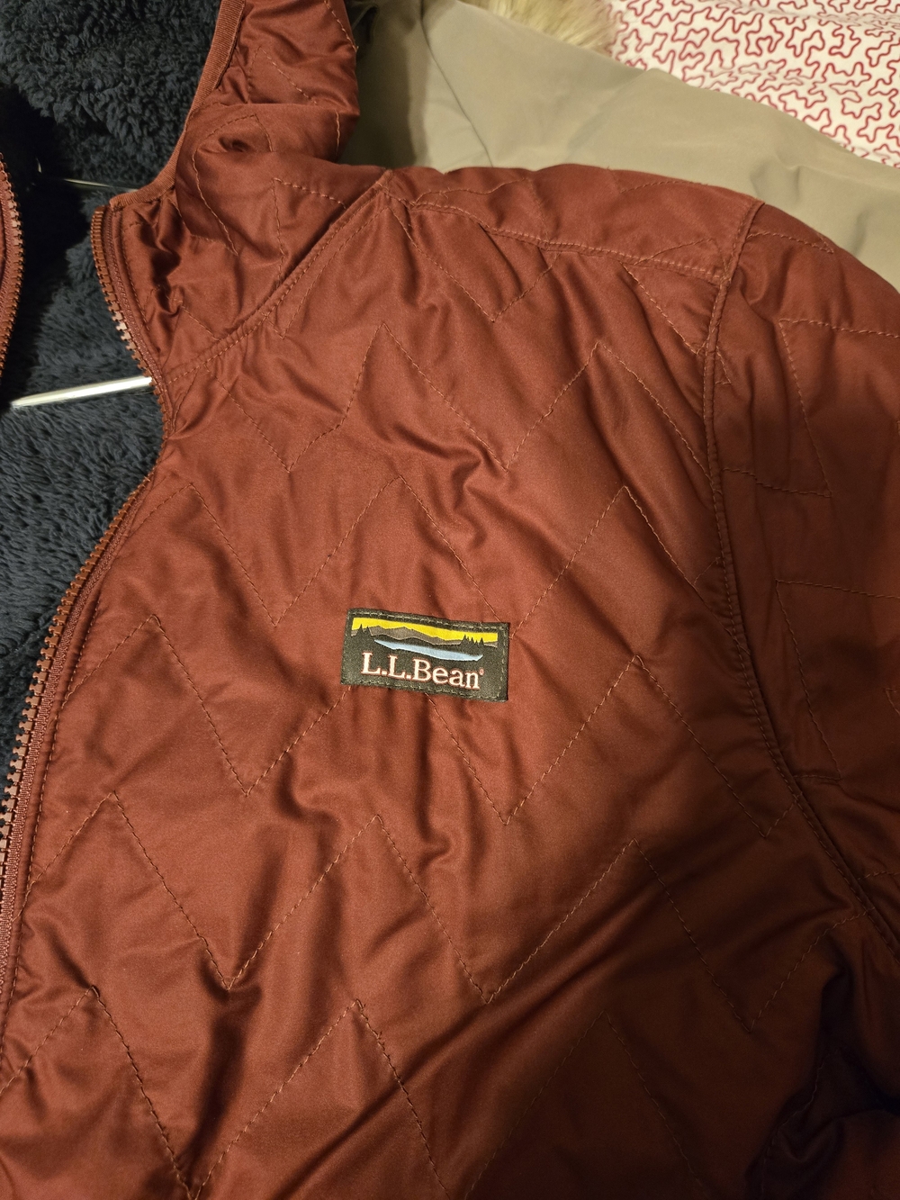 L.L. Bean Men's Quilted Jacket - Rust